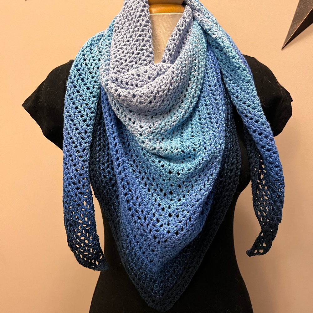 Hand crocheted shawl